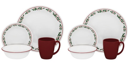 Corelle: 6 Christmas Plates AND 6 Stoneware Mugs ONLY $24.38 (Regularly $50.88)