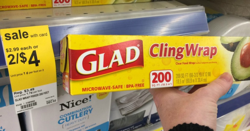 Glad Cling Wrap Walgreens Deal 