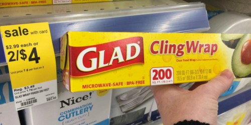 Walgreens: *HOT* Glad ClingWrap 200 sq ft ONLY $1 Each