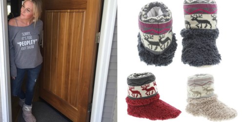 Cents of Style: Reindeer Slippers AND Blanket Scarf ONLY $29.90 Shipped (Regularly $49.90)