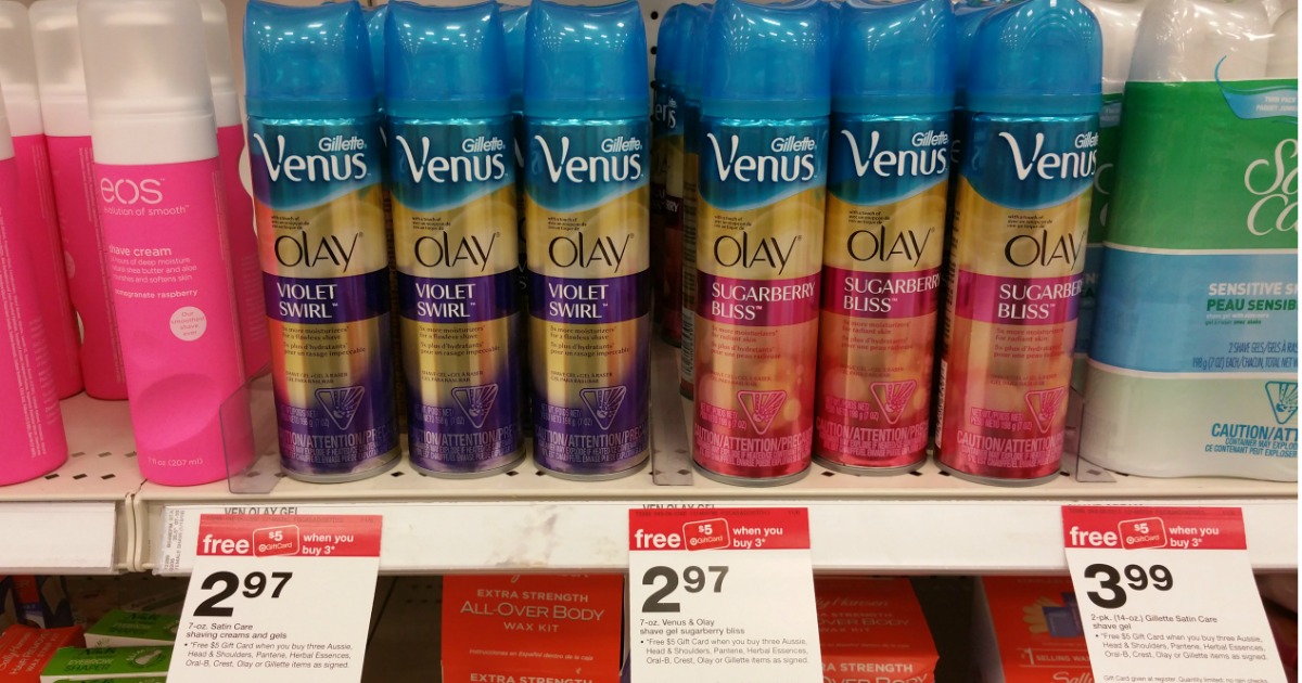 Target Venus Shave Gel Only 55¢ Each (After Gift Card)