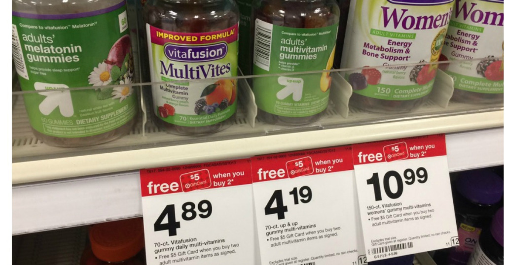 Target Vitafusion Gummy Vitamins Only 67¢ Each After Gift Card