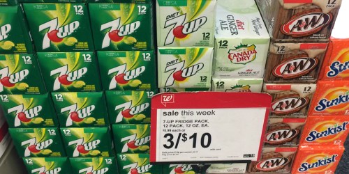 Walgreens: 7UP or Canada Dry Soda 12-Packs Just $2.33 Each (+ Nice Target Deal)