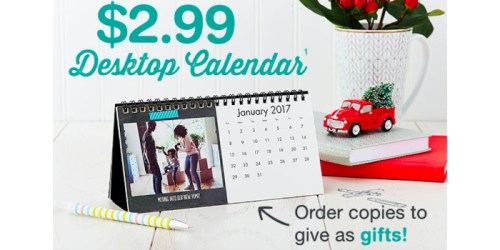Walgreens Photo: Desktop Calendar Only $2.99 (Regularly $9.99) + Free Same Day Store Pickup