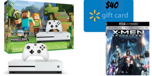 Walmart: Xbox One S Console Bundle + $40 Gift Card + 4K Ultra HD Blu-ray Only $249 Shipped