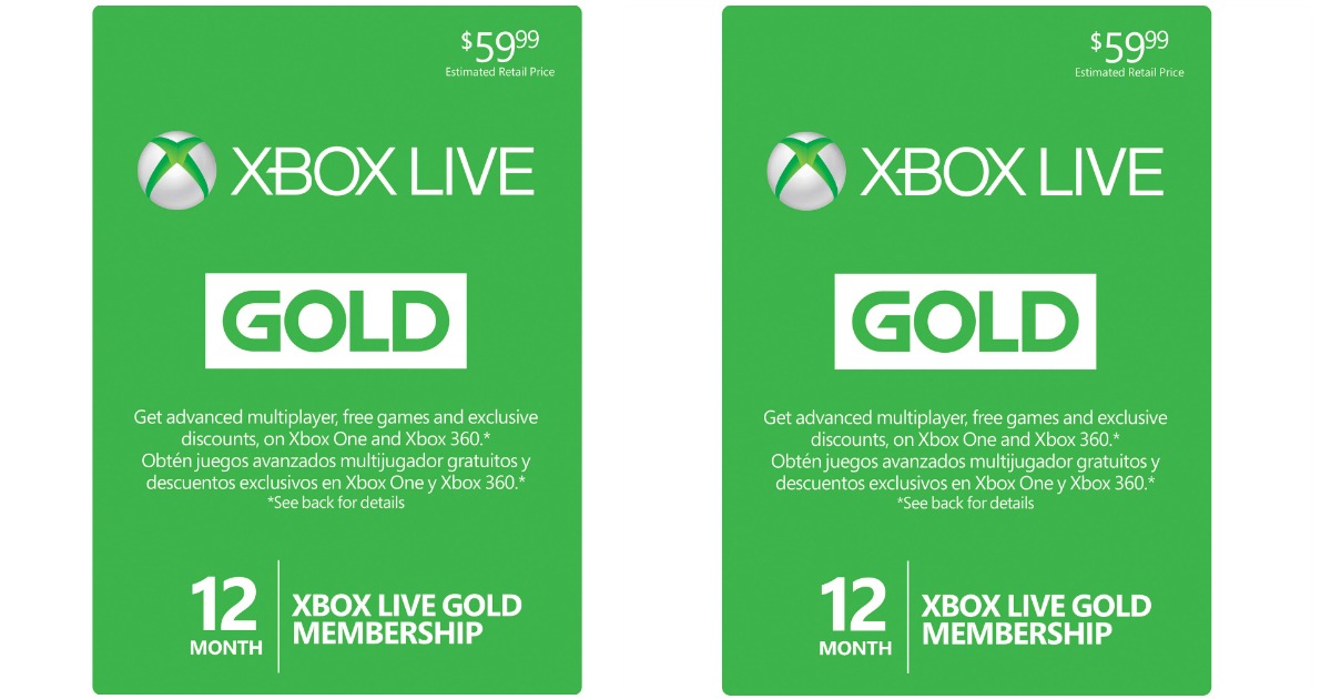 xbox live gold 12 month sale