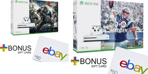 Nice Buys On Xbox One Console Bundles + Up To $50 eBay Gift Card