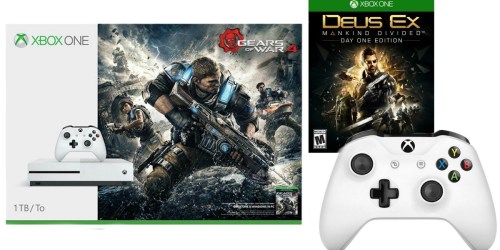 Xbox One S Gear 1TB Console Bundle + Bonus Controller AND Game Only $299.99 Shipped