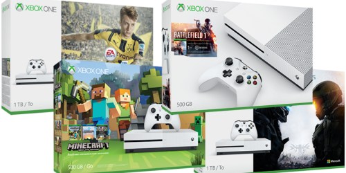 Microsoft Store: Xbox One S Consoles $249 Shipped + Free $25 Gift Code & Select Game (Starting 11/24)