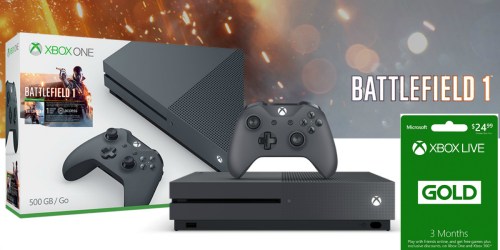 Amazon: Xbox One S 500GB Battlefield Bundle + 3-Month Xbox Live Card ONLY $212.50 Shipped + More