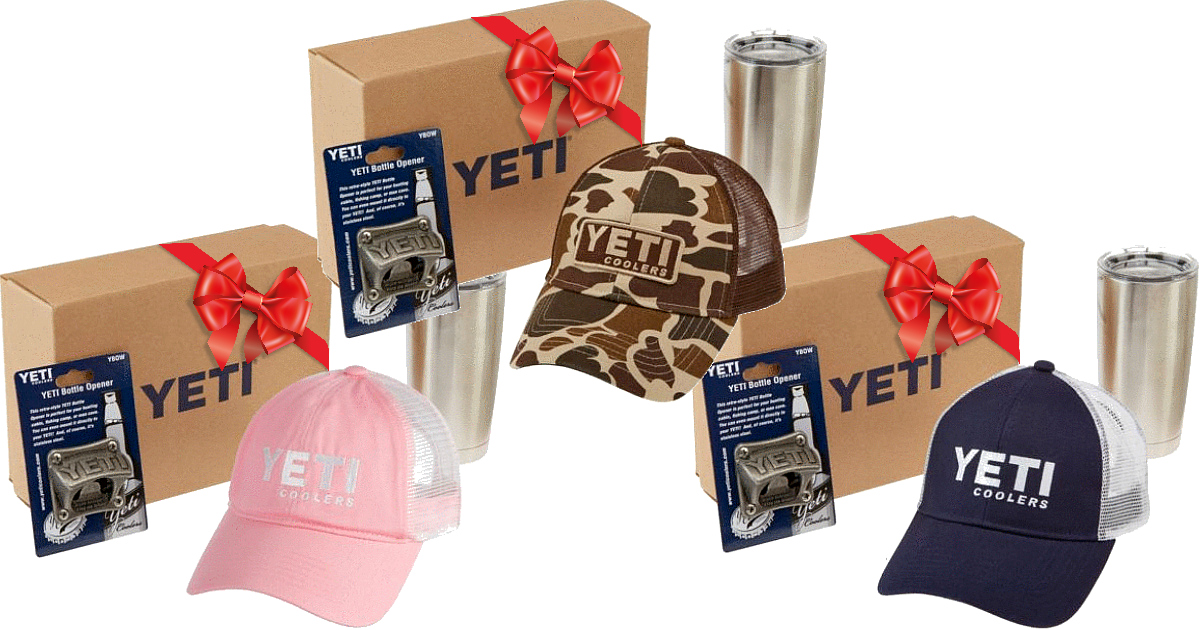 YETI Combo Gift Pack $39.99 Shipped (Includes 20oz Rambler Tumbler,  Retro-Style Bottle Opener & Hat)