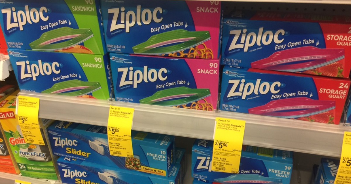 Walgreens: Ziploc Bags Only $1.50 Per Box (After Register Reward)