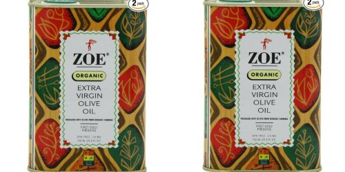 Amazon: Two Zoe Organic Extra Virgin Olive Oil 25.5oz Tins Only $18.99 Shipped ($9.50 Each)