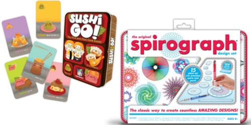 Barnes & Noble: 25% Off One Item = Sushi Go! Only $5.03 + Nice Deals on Spirograph, Crayola & More