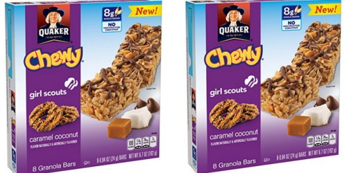 Amazon: Quaker Girl Scouts Caramel Coconut Chewy Granola Bars 8-Count Only $1.60 Shipped