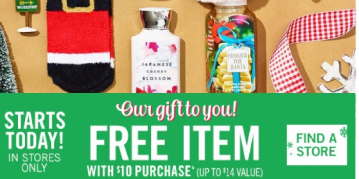 Bath & Body Works: Free Item w/ $10 Purchase + 3-Wick Candles $11.16 Each Shipped