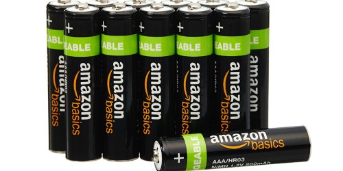 Amazon: AmazonBasics AAA Rechargeable Batteries 12-Pack Only $12.99 (Just $1 Per Battery)