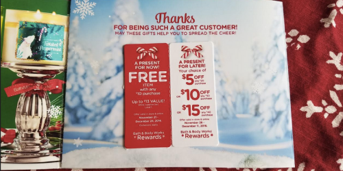 Bath & Body Works: FREE Item w/ $10+ Purchase & More (Check Mailbox) + *HOT* Candle Sale