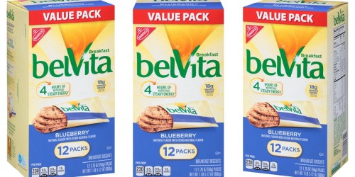 Amazon: 12 Pack of Belvita Breakfast Biscuits in Blueberry Only $4.78 Shipped (Just 40¢ Per Pack)