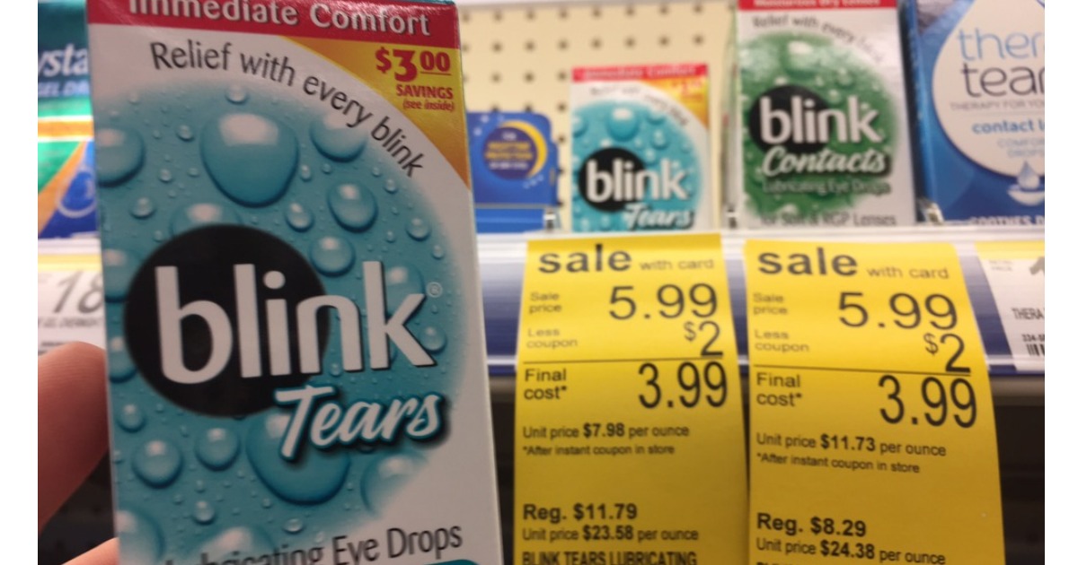 Walgreens Blink Eye Drops & Complete or Revitalens Multipurpose