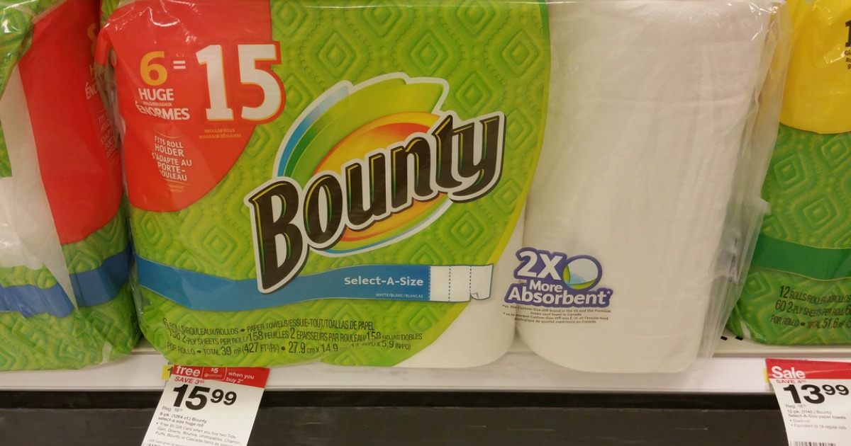 New Bounty and Cottonelle Coupons + Target Deal