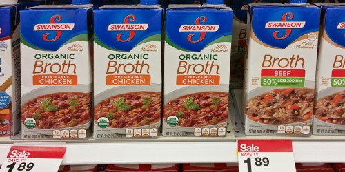Target: Swanson Organic Chicken Broth 32oz Cartons ONLY $1.20 (Regularly $2.99)