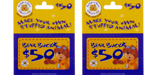 Amazon Lightning Deal: $50 Build-A-Bear Gift Card Only $40 Shipped