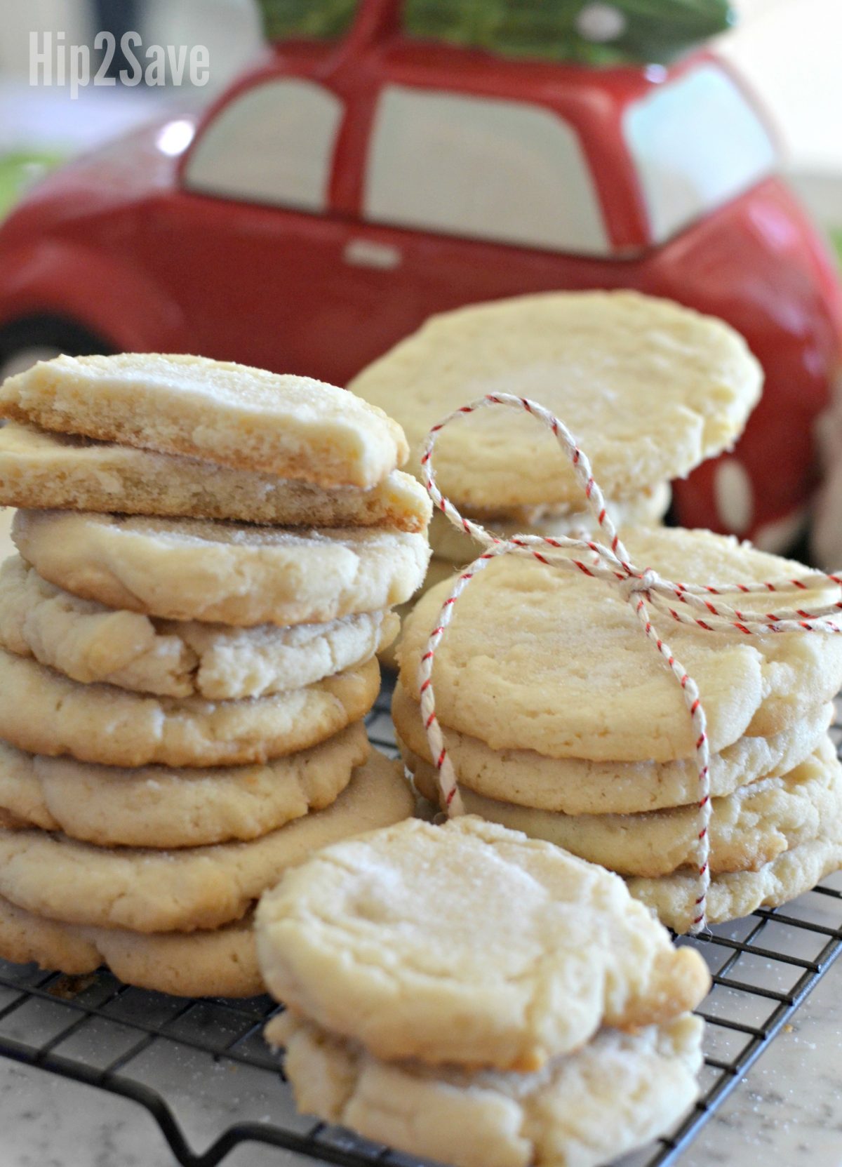paradise bakery sugar cookies on cooling rack