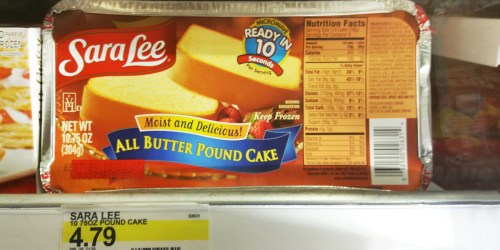 Target: 40% Off Sara Lee Frozen Cakes = Pound Cake As Low As $2.32 (Regularly $4.79)