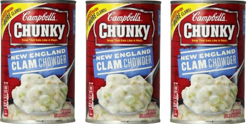 Amazon Prime: Campbell’s Chunky New England Clam Chowder Cans Only $1.10 Each Shipped