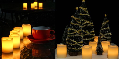 Amazon: 6 Pack Real Wax Flameless Battery Operated Votive Candles Only $11.98 & More Deals