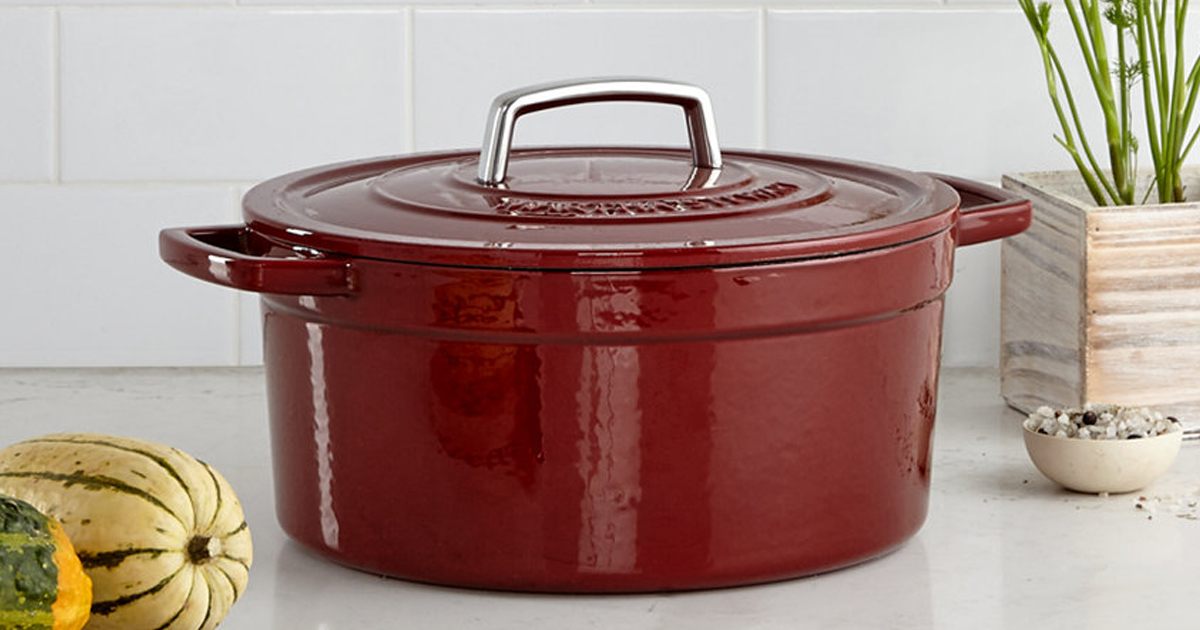 Macy S Martha Stewart Cast Iron Casserole Dish 39 99 Shipped After   Casserole 