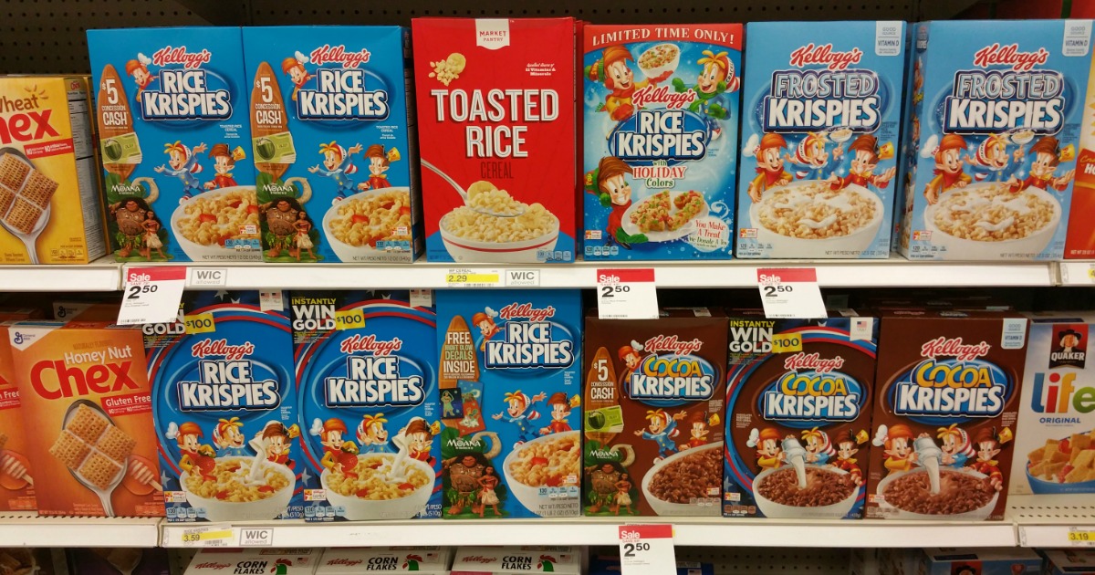 Target 30 Off Kellogg's Cereals = Great Buys on Rice Krispies