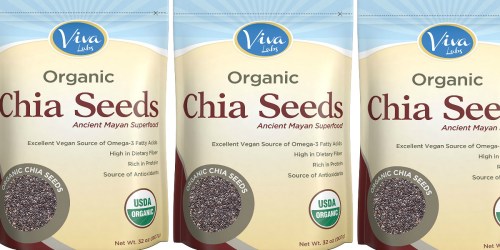 Amazon: Highly Rated Viva Labs Organic Chia Seeds 2-Pound Bag ONLY $7.72 Shipped