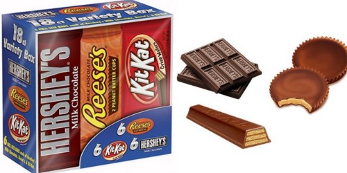 Amazon: Hershey’s Chocolate Variety Pack 18-Pack Only $9.56 Shipped (Just 53¢ Per Bar!)