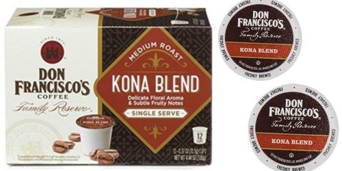 Amazon: Don Francisco’s Kona Blend Family Reserve K-Cups 12-Pack Only $3.49 Shipped