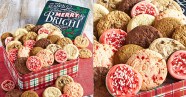 Cheryl s Cookies Holiday Gift Tin W 36 Wrapped Cookies Only 17 99 