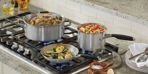 Target: Calphalon 8 Piece Stainless Steel Cookware Set $74.99 Shipped After Gift Card (Reg. $149.99)