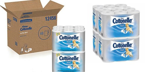 Staples: Cottonelle Ultra Soft Toilet Paper 48 Rolls Only $14.99 Shipped + Possible $10 Gift Reward