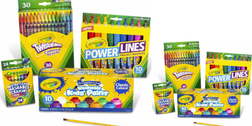 Amazon: Crayola Marker Crayon and Paint School Pack Only $9.45 (Regularly $31.49)