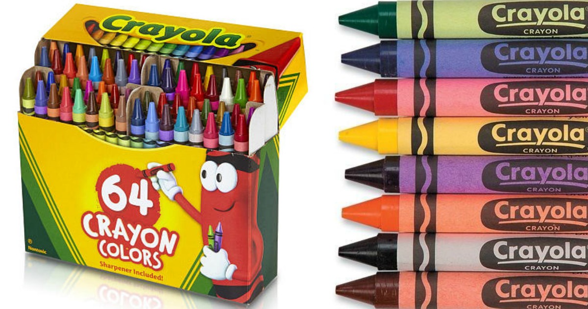 Crayola Crayons 64-Count Box with Sharpener