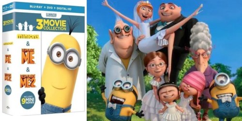 Amazon: Despicable Me/Minions 3 Movie Blu-ray/DVD Combo Only $17.99 (Regularly $29.99)