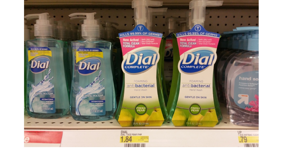 Target Dial Foaming Hand Soap 80¢ Each