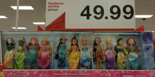 Target: Disney Princess Shimmering Dreams Collection 11-Dolls Only $49.99 (Just $4.54 per Doll)