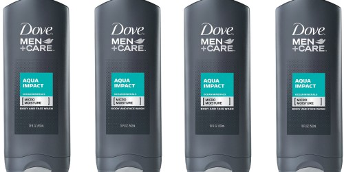 Amazon Prime: Pack of 4 Dove Men+Care Body and Face Wash in Aqua Impact Only $5.88 Shipped