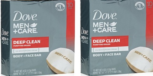 Amazon: Dove Men+Care Bar Soap 10 Count Only $6.71 Shipped – Just 67¢ Per Bar