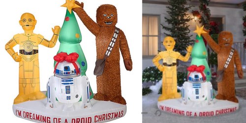 6-Foot Star Wars Light Up Droid Christmas Inflatable ONLY $95.98 (Regularly $199.99)