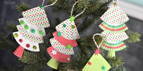 Cupcake Liner Christmas Ornaments (Easy Kids Craft)