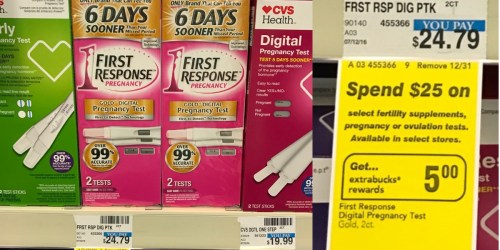 CVS: Better Than FREE First Response Pregnancy Test (After ExtraBuck and Rebate)