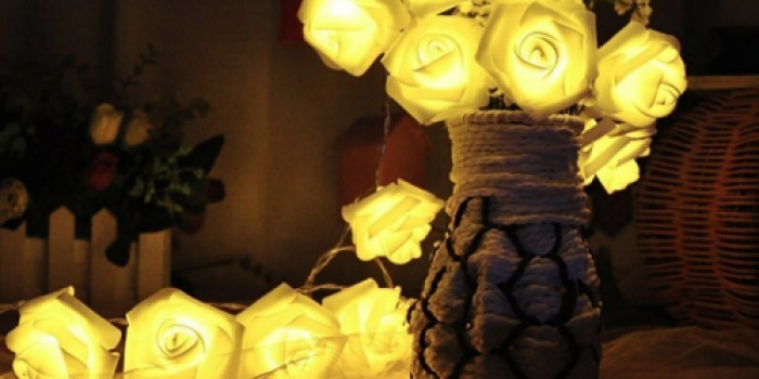 Amazon: Rose Flower LED String Lights ONLY $4.99 (Regularly $9.99)